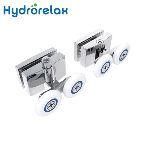 Hydrorelax Zn Alloy Shower Pulley Rollers for Shower Doors Wholesale Sliding Shower Door Rollers