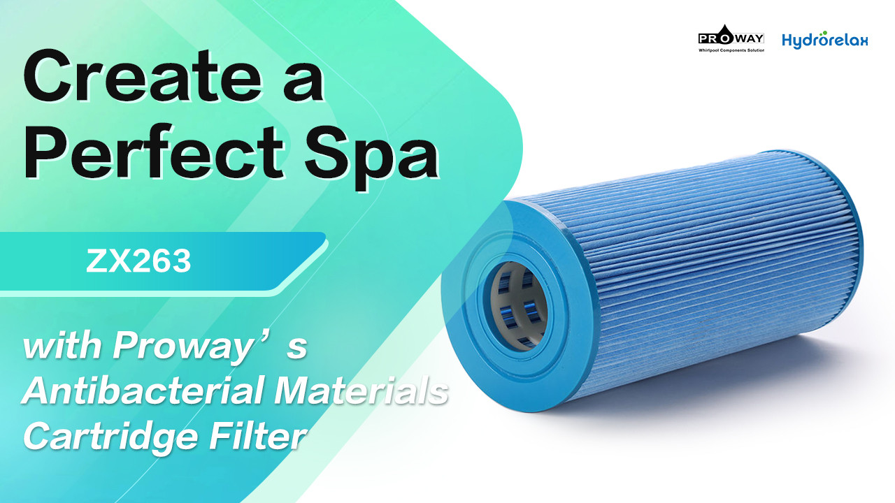 Proway’s antibacterial materials Cartridge filter, giving you a relaxing spa experience💦