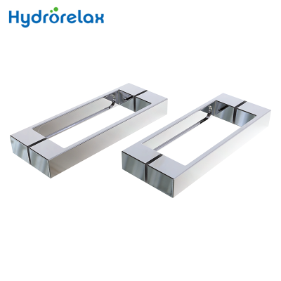 Universal Shower Handles LS-819 for Bathroom Shower Square Chrome Shower Door Handle