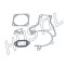 High Quality Gasoline 380/381 Chain saw Gasket Set