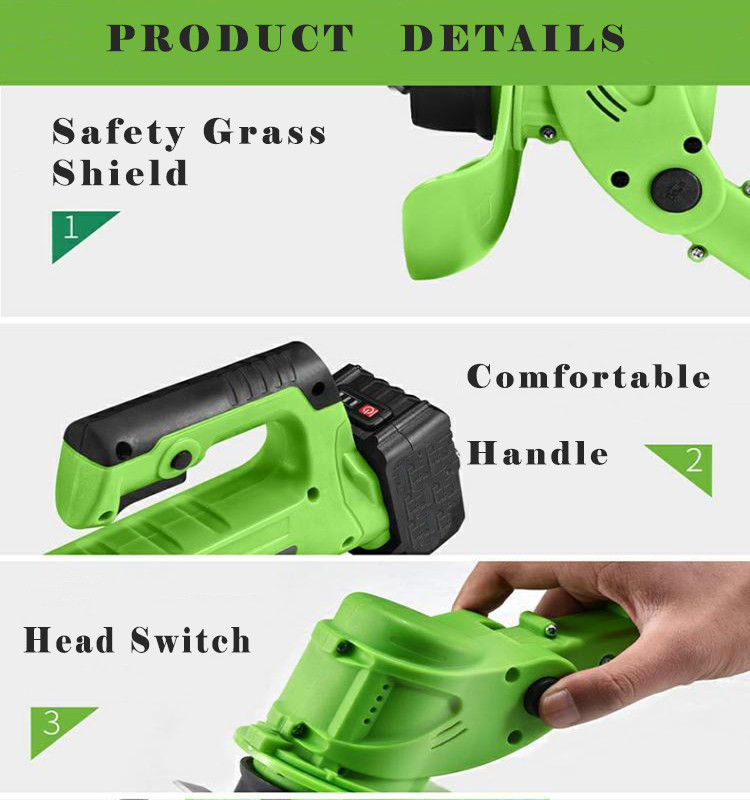 OO power Lithium Electric Brush Cutter 21V with good quality HUSTIL