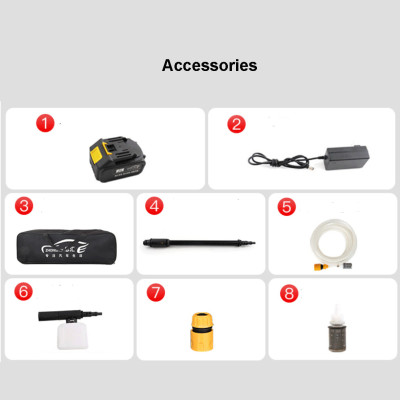 12V/21V/24V High Pressure car washer Cordless Pressure Washer Elctric Washer Cleaner With High Power