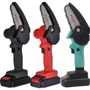 Mini motosierra a batería de 21 V y 4