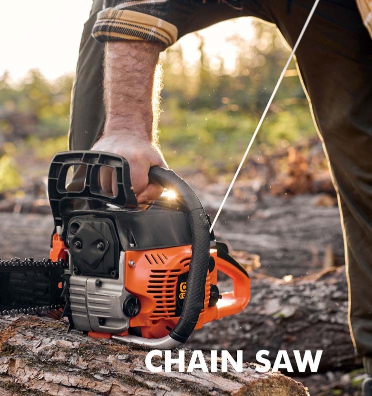 Why did the chainsaw suddenly not move?