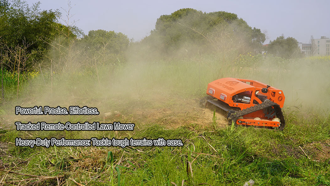 Radio Controlled Tracked Mower - Remote Control Lawn Mower