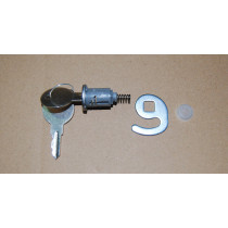 Lock with key for chest freezer door handle