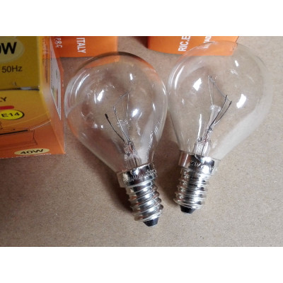 40W 240V  E14 Oven Cooker Bulb Lamp 300°,Size G45x76