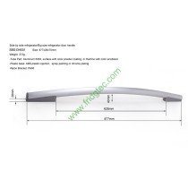 Metal aluminum side by side refrigerator door handle, high quality!
