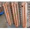 China made 24x24 Water to Air Heat Exchanger Hot Water Coil Outdoor Wood Furnace  1inch Copper Connections