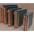 Finned coil water to air heat exchanger for use in your hot air furnace