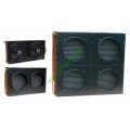 Factory supply copper tube fin type condenser with fan motor from china
