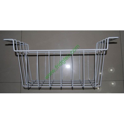 Wire basket for chest freezer, ice cream freezer, white powder coated, ROHS and Reach compliance