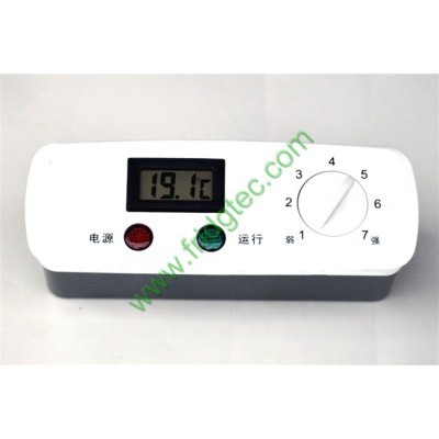 Chest freezer, display cooler, display showcase digital thermometer control panel