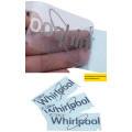 Customs made self adhesive silver metal electroforming nickle logo sticker, for furniture, appliance
