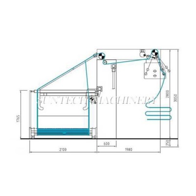 SUNTECH Simple type for raw and dry fabrics slitting machine