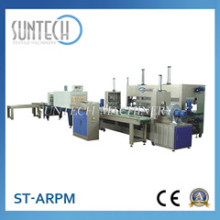 The packing process of Suntech Automatic Fabric Roll Packing Machine