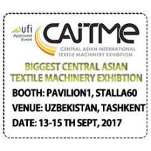 CAITME Exhibition is to be held in UZBEKISTAN in September, 2017