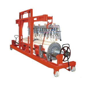 SUNTECH Hydraulic Warp Beam Lift Trolley for Twin Beam Transporting