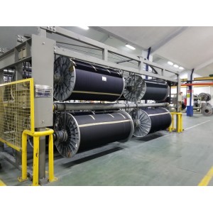 Suntech high Space utilization and data communication warp beam storage system