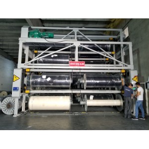 SUNTECH Computerized fabric batch roll Storage Stacker