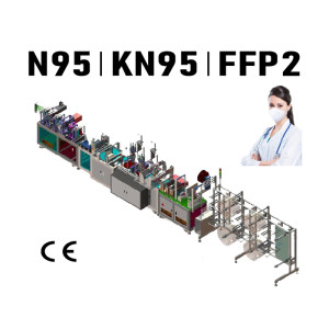 Automatic Earloop Ultrasonic Welding Folding N95 Mask Making Machine