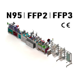 Automatic Earloop Ultrasonic Welding Folding N95 Mask Making Machine