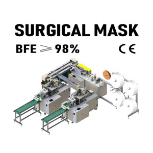 Super Speed Automatic DisposableMedical Face Surgical Mask Making Machine