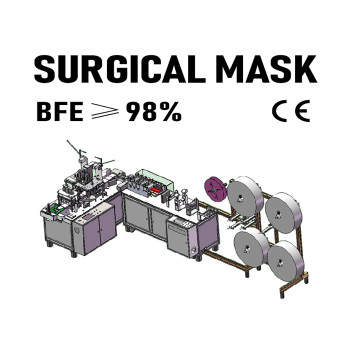 Super Speed 1+1 Automatic 3-ply Mask Making Machine