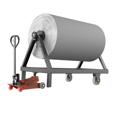 SUNTECH Robust hydraulic system smoothly running pu wheels A-frame lifting trolley