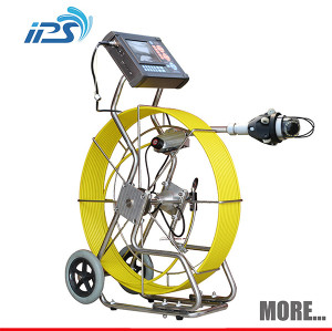 Push rod cctv inspection camera with pan/tilt camera head