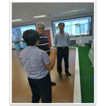 Canadian client visited FRD on solar heating system and solar power project