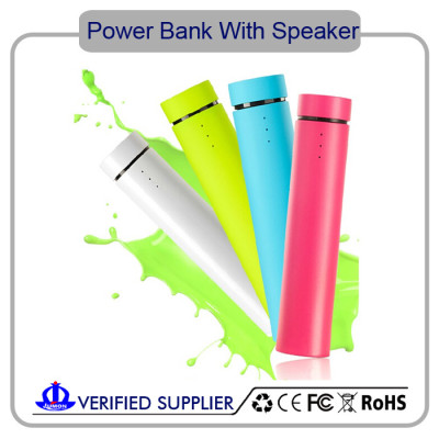 Portable bluetooth speaker with power bank & phone holder