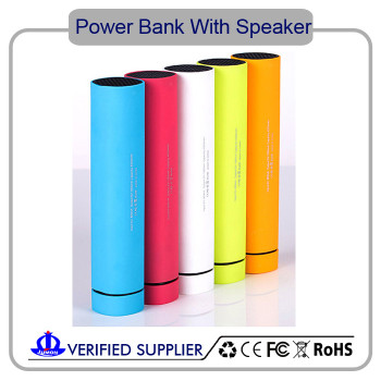 Custom bluetooth speaker with power bank & phone holder