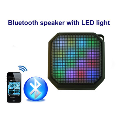 Bluetooth Speakers, Hi-Fi Portable Wireless Stereo Speaker with 11 LED Visual Modes and Build-in Microphone Support Hands-free Function, for iPhone 6s Plus,6s,Samsung,Tablets and More