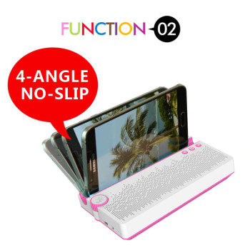 Portable Wireless speaker,2000 mAh Power Bank,Sbwoofer speaker up to 6 hours Playing time