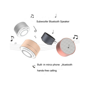 2016 NEW Unique Design Subwoofer Metal Wireless Bluetooth Speaker With LED Light