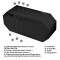 Supper Bass Portable Wireless Coloful LED Light Bluetooth Speaker Factory Manufacturer With FM Radio Digital Display