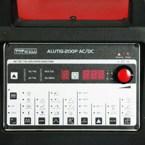 TIG 200amp AC DC Импульсный сварочный аппарат TIG ALUTIG-200PAC/DC