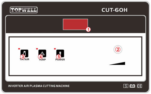 Ręczny system plazmowy CUT-60H HF działa z 3 jednofazowym zasilaniem
