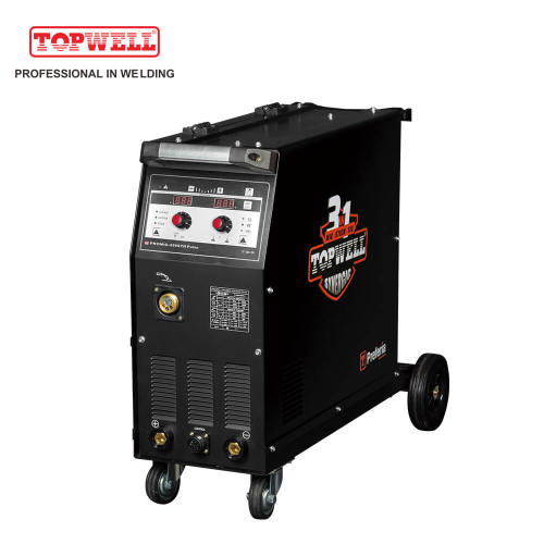 Topwell máquina de solda compacta máquina de solda de pulso duplo mig soldador PROMIG-250SYN PULSE