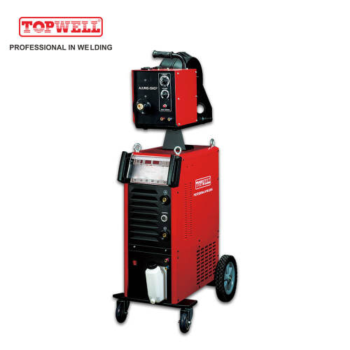 Water cooled and trolley built-in double pulse mig welding machine ALUMIG-500CP