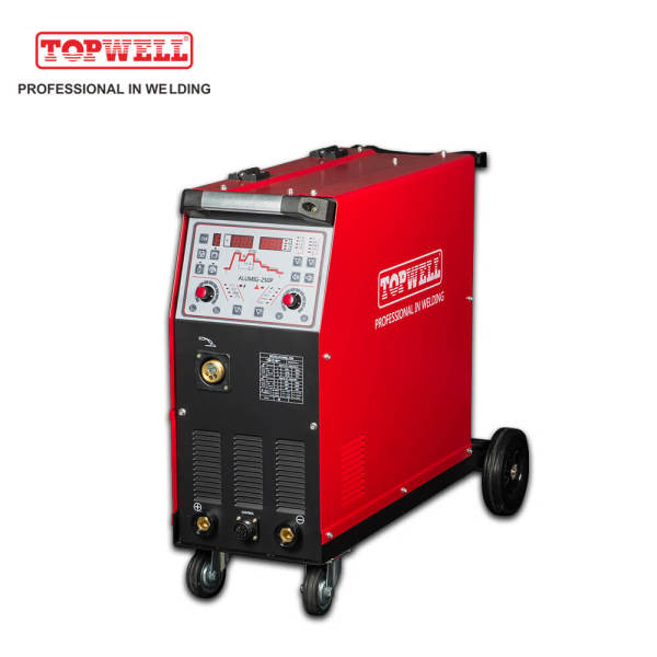 Multiprocess TOPWELL Mig/Mag/Tig double pulse mig welding machine ALUMIG-250P