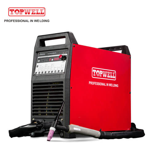 TOPWELL 4 process AC DC TIG welder ALUTIG-250HD with 4 Wave-form control system