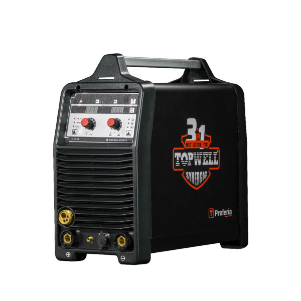comfortable&professional inverter tig mig mma welding machine with synergic operation PROMIG-200SYN TOPWELL