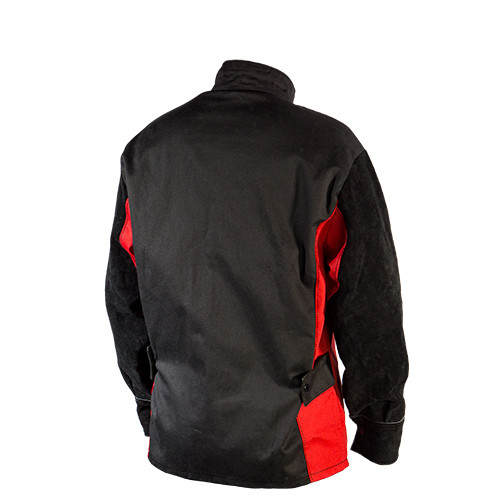 Chaqueta de soldadura con mangas de cuero premium BK2102