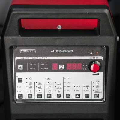 Workshop choice aluminum welding TOPWELL ac dc tig welder ALUTIG-250HD