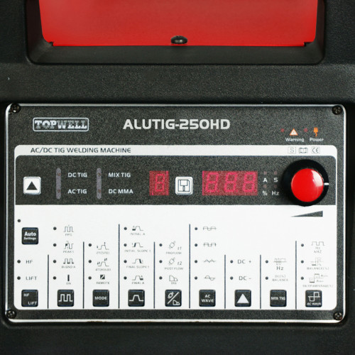 TOPWELL stable and reliable ac dc pulse tig welder ALUTIG-250HD