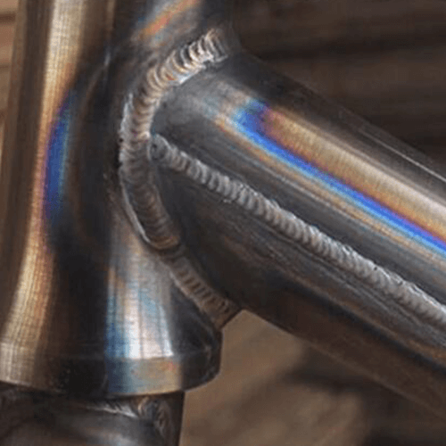 DC TIG на трубе из нержавеющей стали на велосипеде Марино