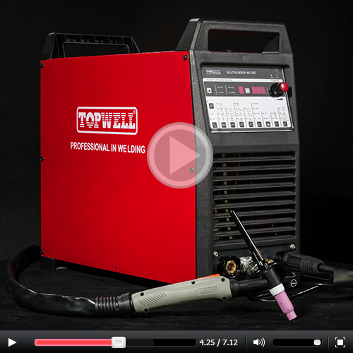 TOPWELL AC/DC TIG PULSE welding machine ALUTIG-200P Portable but rugged