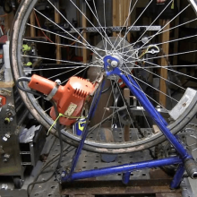 DIY Welding Lathe made from old bike...plus a Better one